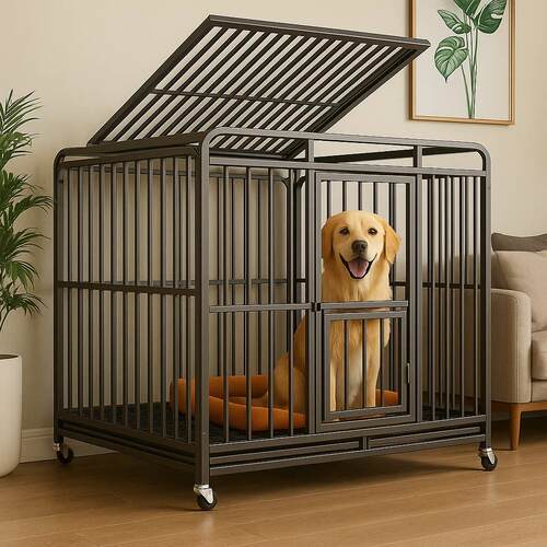 狗笼子大型犬中型犬带厕所室内金毛边牧柯基小型犬专用新型狗窝屋
