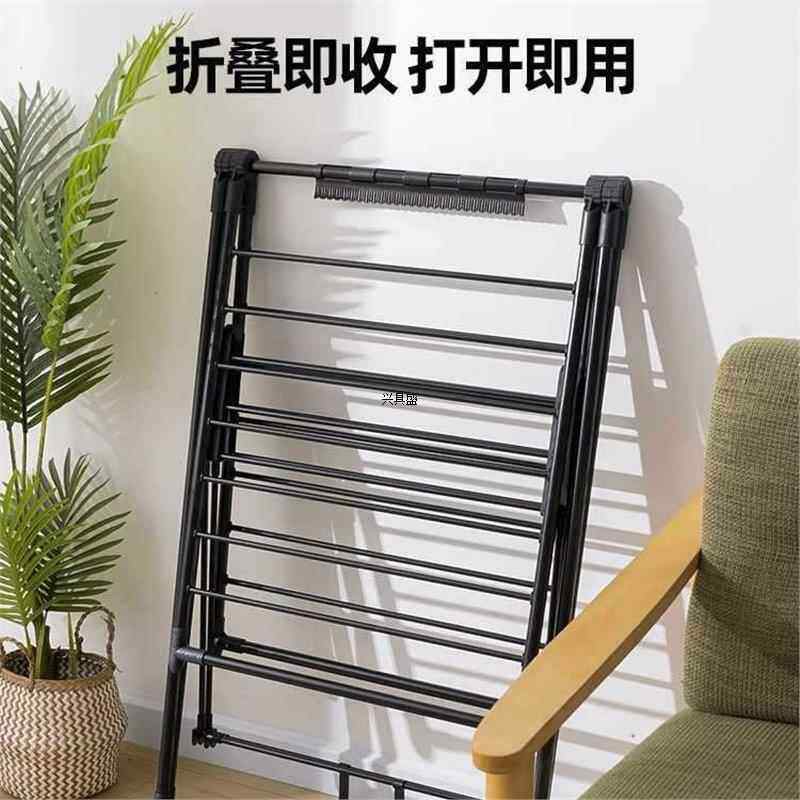 用收放晒衣服婴儿晾落折叠不锈地钢阳家台98BW7835晒晒衣架凉衣架