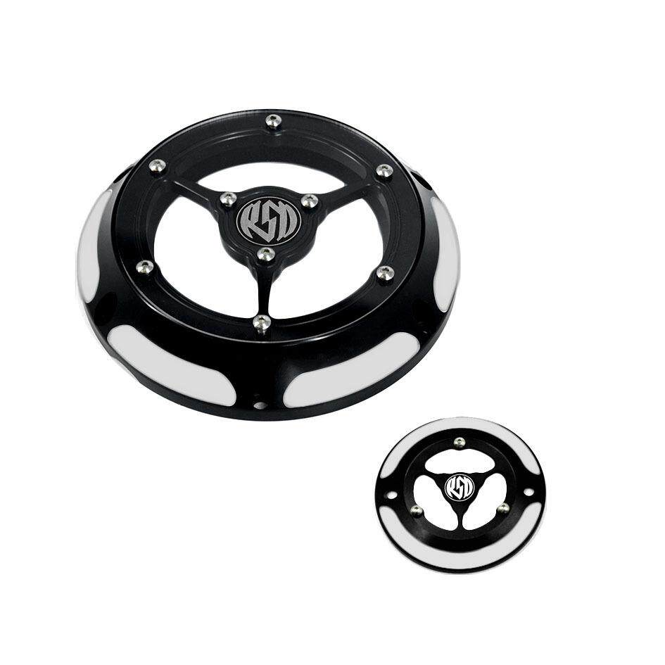 适用哈雷XL883 XL1200 X48改装通用发动机边盖透明边盖离合器边盖