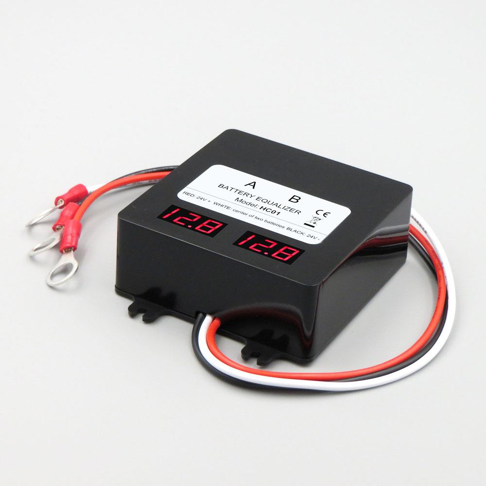 HC01电池均衡器 12v/24v电池控制调节电压电量 稳压 蓄电池平衡器