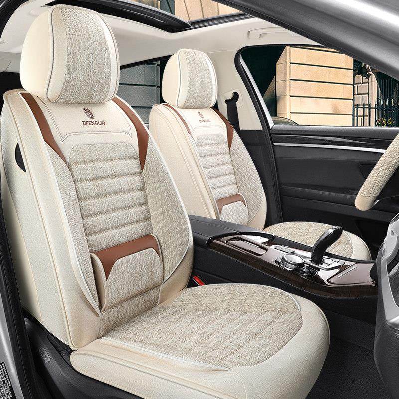紫风铃新款亚麻布艺全包围汽车坐垫四季通用全包座垫专用座套F-04,汽车用品/电子/清洗/改装,专车专用座套/座垫,淘宝优惠券,粉丝福利购,淘宝优惠卷