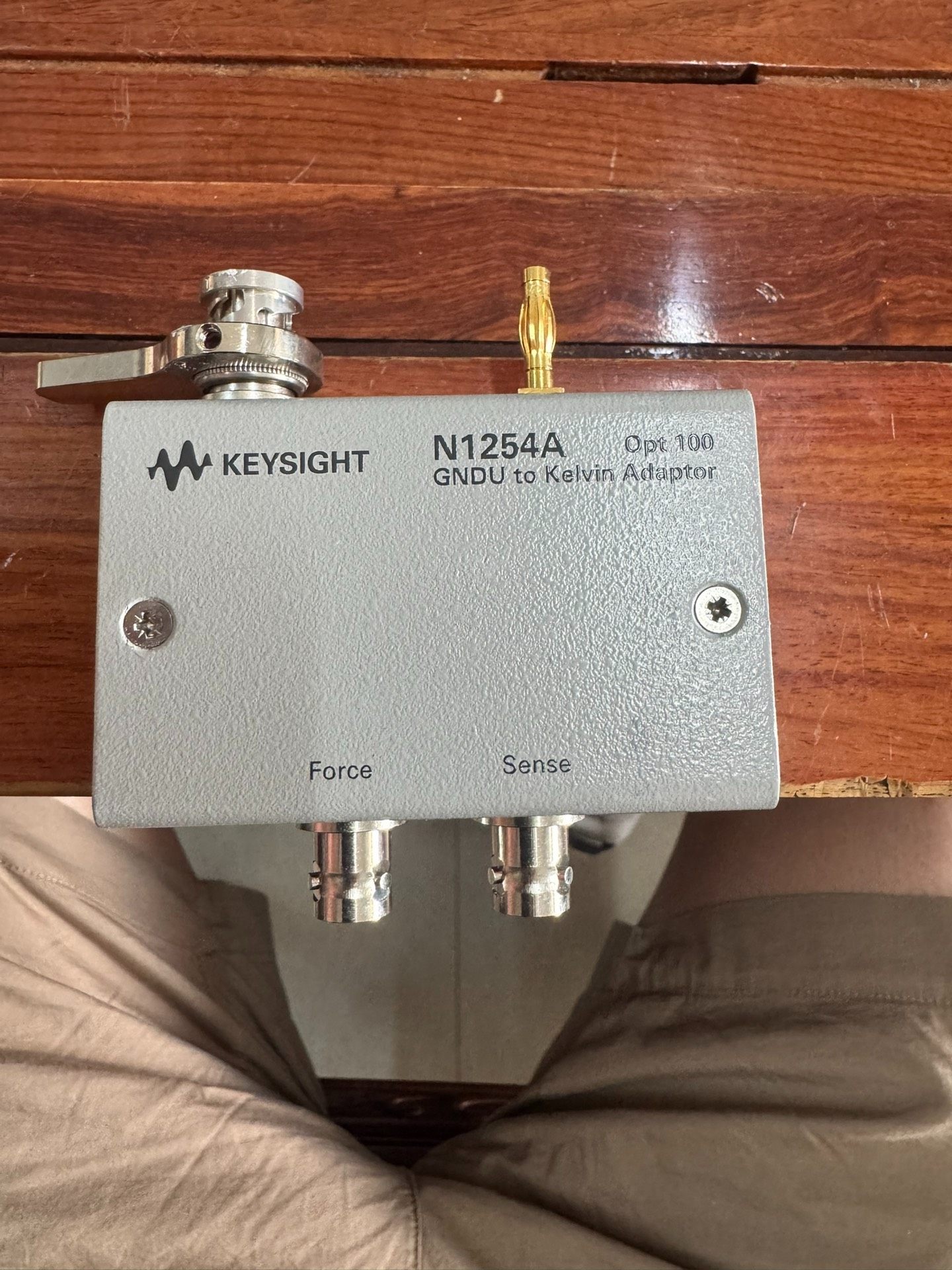 N1254A opt100 GNDU to Kelvin A