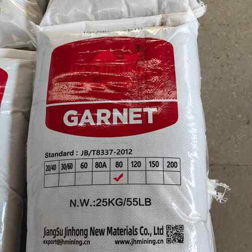 矿业石榴石80A目水刀切割岩板瓷砖拼花水处理高压喷砂除锈砂