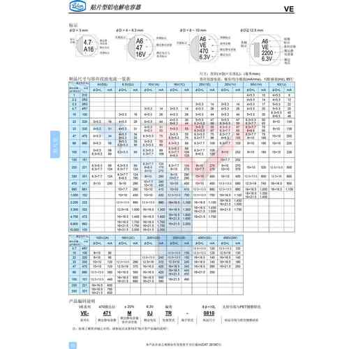 立隆贴片电解电容 35V47UF 8*6.5 VE470M1CTR-0806 1000只/盘