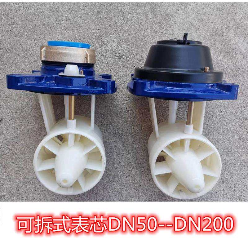 干拭磁传水表芯可拆式表芯热水表冷水表工业用大口径水表配件旋翼
