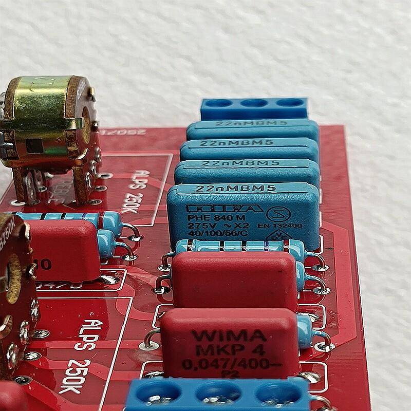 发烧前级被动衰减音调板 带高低音被动音调控制线路 hifi成品前级