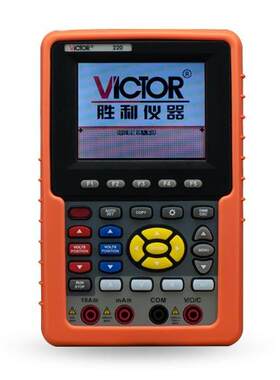 胜利手持式示波表VC220 彩色示波器20MHZ 双通道 带电脑接口