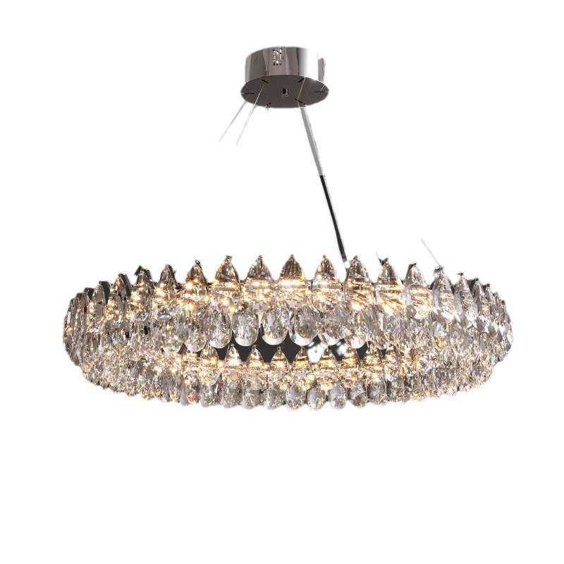 意式轻奢水晶客厅吊灯设计师款水滴创意奢华美式别墅卧室餐厅灯,家装灯饰光源,客厅吊灯,淘宝优惠券,粉丝福利购,淘宝优惠卷