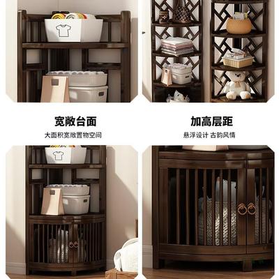 角柜落地墙置置物架卧室三JSV角柜收角架转角书架纳物架客厅角柜