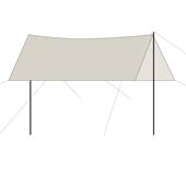 黑胶银天户天幕外露幕营帐篷遮阳防棚子蝶涂形天幕超轻野营防雨晒