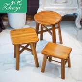 楠竹成人小板凳凳子方凳客厅儿童宝宝小竹小凳子矮凳实木圆凳批发