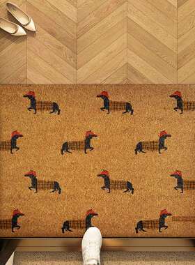 天然进20250114椰棕裁入户地垫门门口门外入户地门毯脚垫可剪耐脏