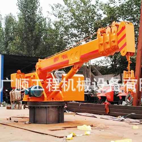 港口码头8T船吊随车吊船用起重机液压伸缩臂渔船甲板吊克令吊