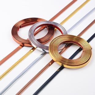 封边条凸起框架美缝贴条墙纸壁纸封边条镜子边框装饰条金色装饰条