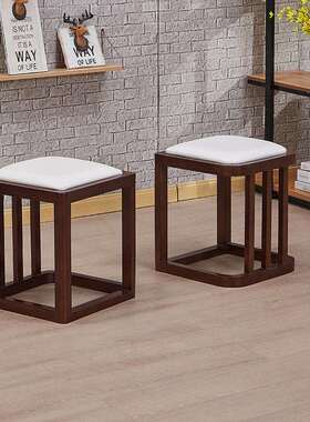 AF76T8HT68L实家木凳子用简约现代新式餐意厅凳子创客中厅矮凳轻