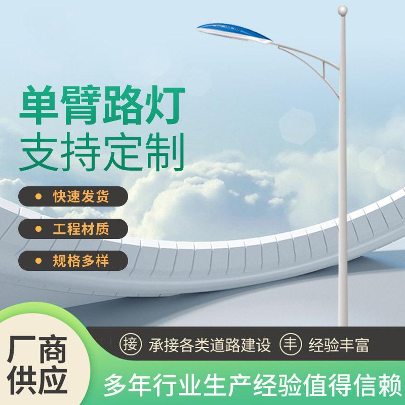 厂家LED路灯市政道路工程照明路灯6米8米臂双臂led交通照明灯