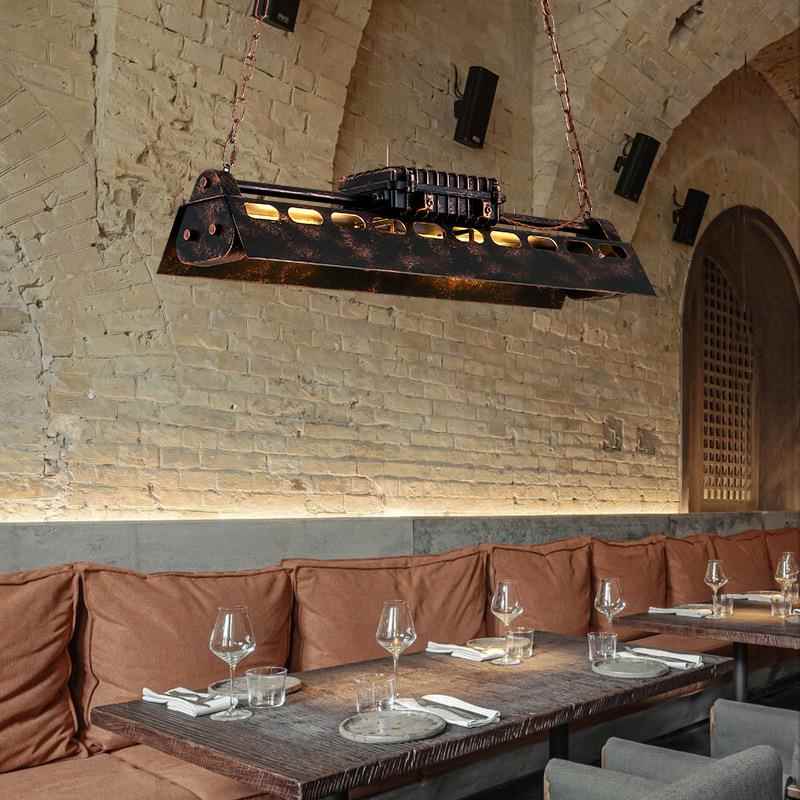 复古工业风吊灯创意个性loft怀旧餐厅办公室美式铁艺吊灯吧台灯具
