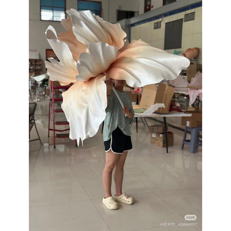 大型纸艺花Eva珠光鸢尾户外纸花手工花商场布置橱窗装饰网红花艺
