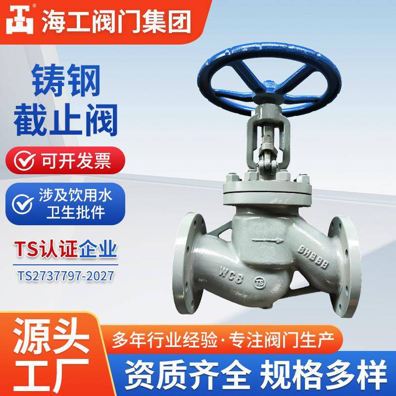 铸钢截止阀J41H-16C蒸汽水阀导热油硬密封阀门海工集团高耐腐蚀