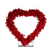 婚庆道具铝合金双层心形背景架室外拍照求婚场地装 饰爱心拱门展架