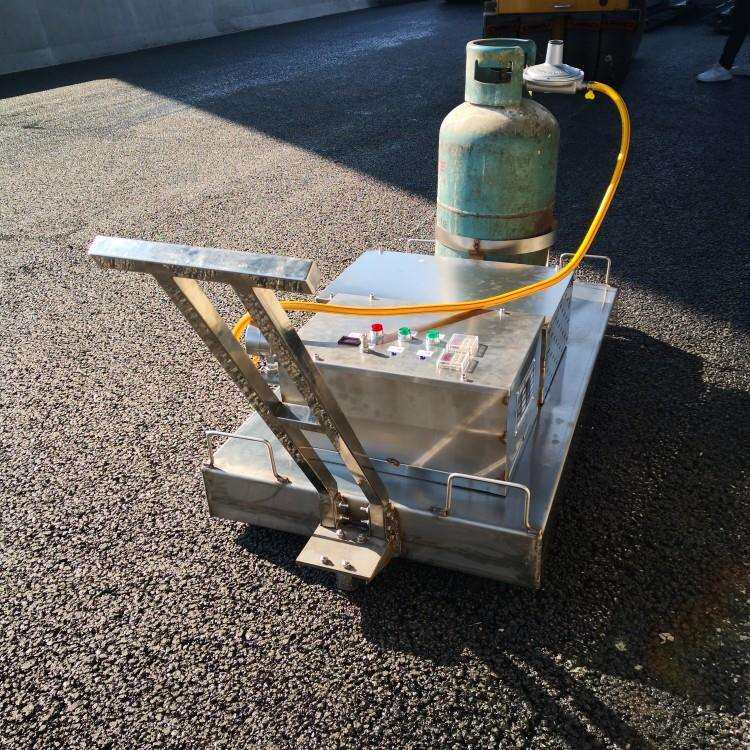 市政沥青路面红外线加热板手推式路面龟裂坑槽修复设备沥青加热板
