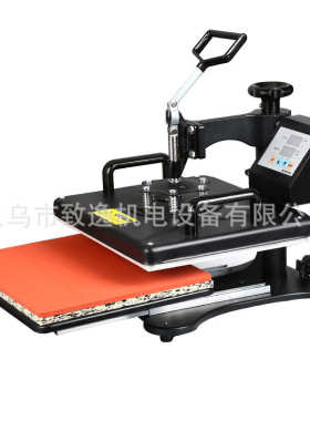 八合一平板烫画机印衣服机器设备热转印压烫机印logo图片烫钻机