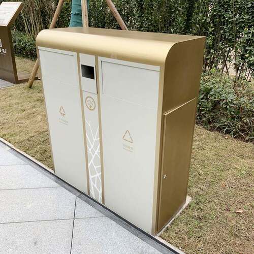 厂家垃圾箱户外镀锌钢分类垃圾桶公园果壳箱小区商业街果皮箱