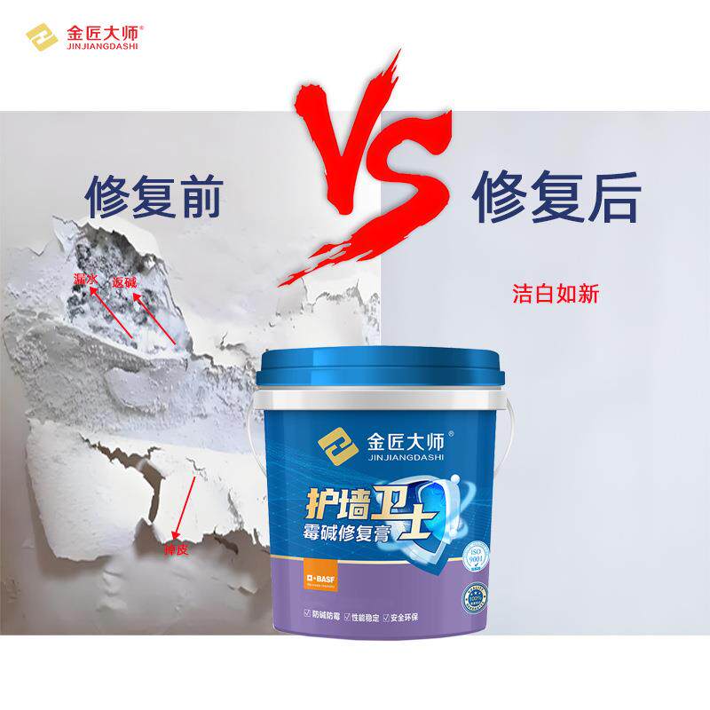 墙面修补墙皮脱落返潮抗碱返碱防水防潮家用墙碱补墙膏腻子粉室内