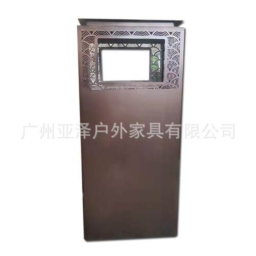 不锈钢垃圾桶户外电镀垃圾桶商场烤漆垃圾桶铁艺垃圾箱厂家采购