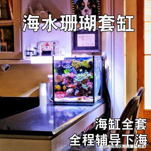 全套珊瑚滤全套设备设备缸全套缸白新手背坦森套海海水缸小型海水