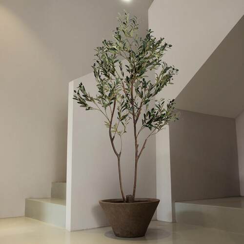 仿真绿植装饰橄榄树假树盆栽服装店民宿大型盆景高级仿生假植物