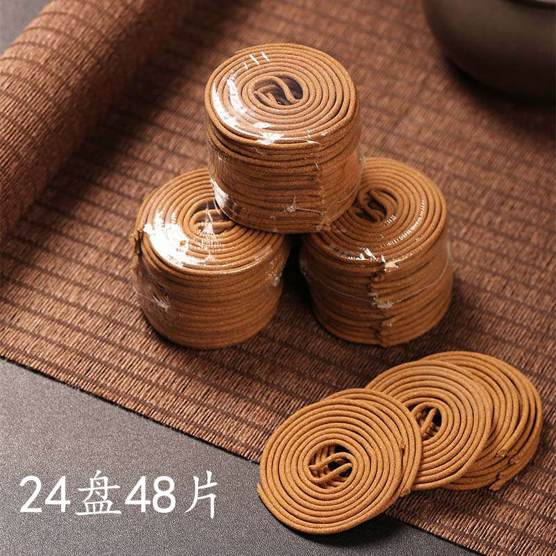 天然越南沉香檀香盘香家用室内香熏礼佛睡眠卧室香薰喝茶净化空气