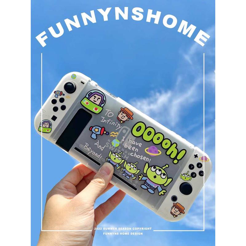 switch oled保护套支架硬壳NS分体保护壳配件 胡迪与三眼怪