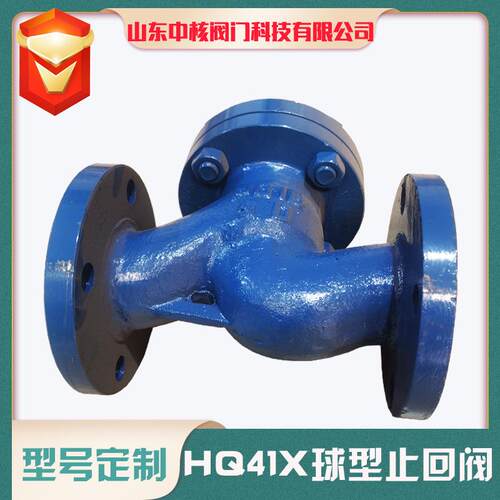 H41W-16P止回阀304不锈钢卧式法兰升降式单向阀316中型逆止阀dn50