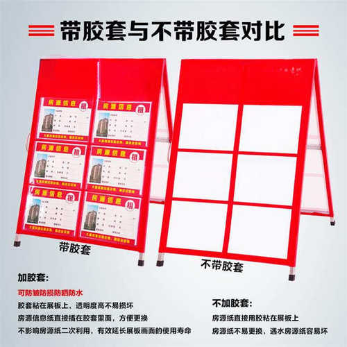 仟佑板房产信息广告牌牌房源字德双面展板瑞a中介驻守展示板展架