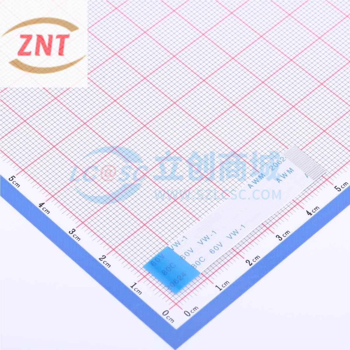 FFC连接线 JS05B-20P-050-4-8 P=0.5mm 20P 0.3mm 反向