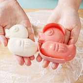 卡通馒头豆包子模具宝宝婴儿童蒸糕面食花馍动物模子花样模具馒头