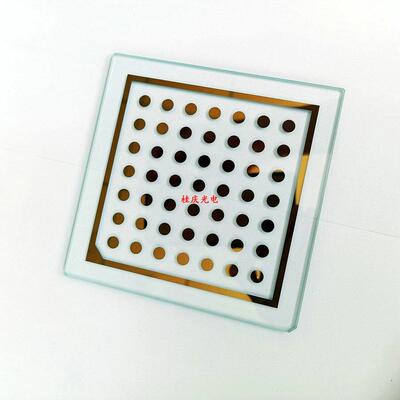 视觉校正片高精度halcon玻璃标定板实心圆点靶标