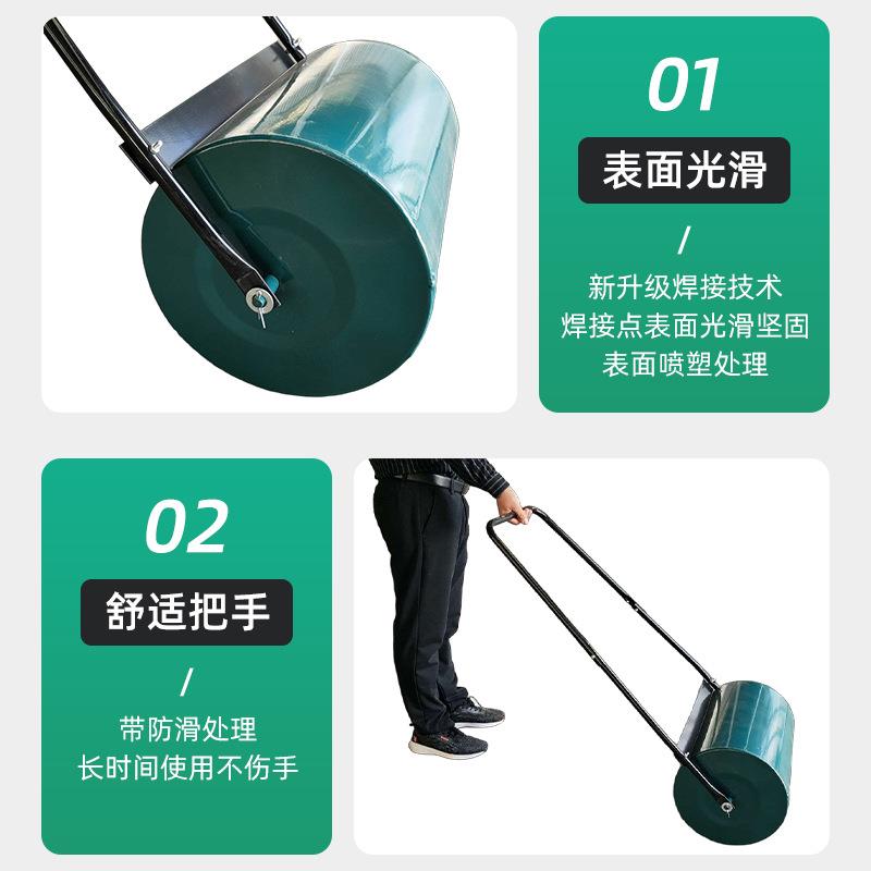 厂家推滚草地滚筒蔬菜大棚小压麦地压TKZ地滚桶手辊花园草地绿化
