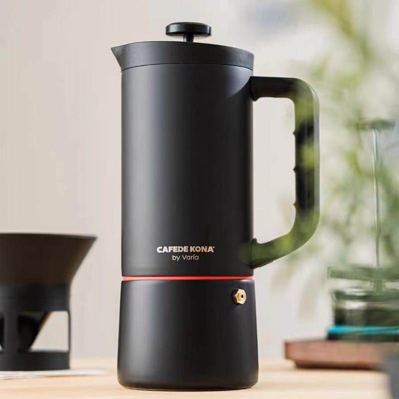 CAFEDEKONA户外咖啡壶 手冲咖啡 不锈钢摩卡法式滤压壶冷萃壶 多
