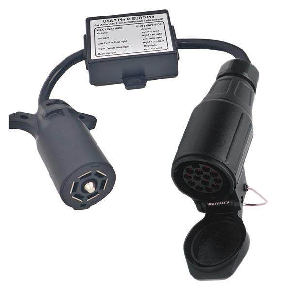 拖车连接器 美式7针转欧式13针分离刹车灯线路 尾灯线路分离