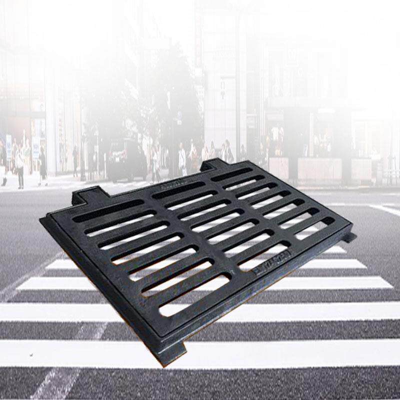 球墨铸铁篦子雨水下水道口井盖铸铁方井盖板排水沟盖板偏沟式水篦