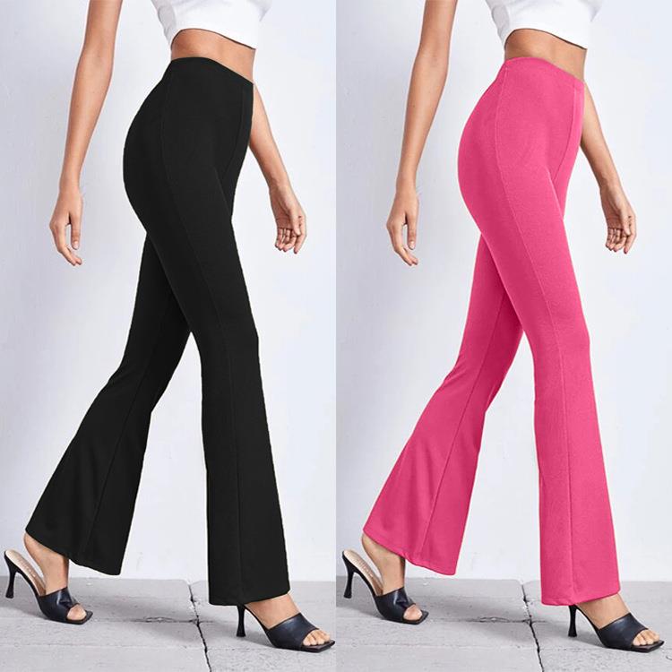 pants flared pants wide-leg dance temperament elastic