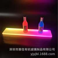 Acrylic running light illuminated wine seat, flowing light illuminated wine bottle display stand, iridescent illuminated wine seat thumbnail 3