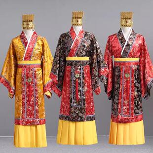 唐朝皇帝服古装秦朝汉武帝古代龙袍汉太子男士古装汉服演出服春秋