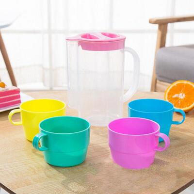 Cool Water Pitcher Set Plastic Cold Water Pitcher Set for Ch
