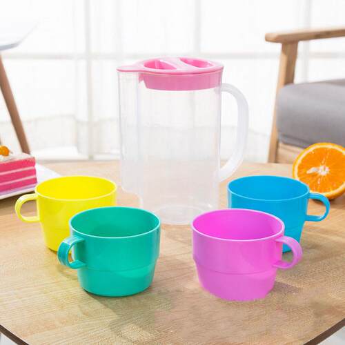 Cool Water Pitcher Set Plastic Cold Water Pitcher Set for Ch