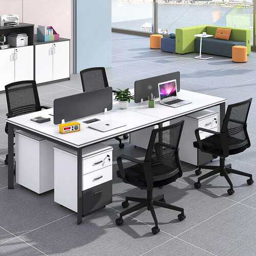 钢架办公桌台式电脑桌简约家用桌子长方形桌学习桌子Office table