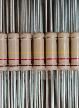 2W碳膜高品质全铜脚四环电阻1R2.2R33R220R470R1K10K150K200K510K