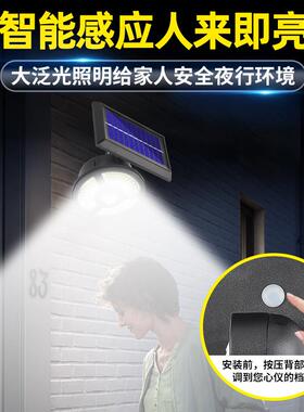 跨境新款太阳能射灯LED户外聚光夜灯花园装饰庭院景观草坪地插灯